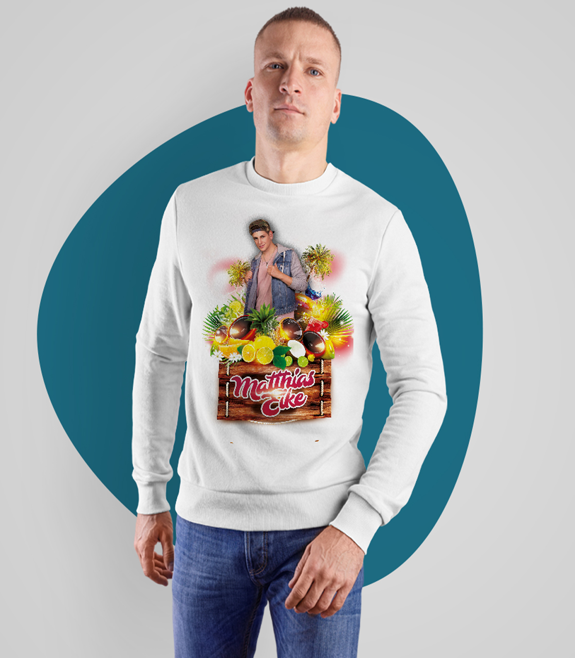 Sweatshirts in weiß 