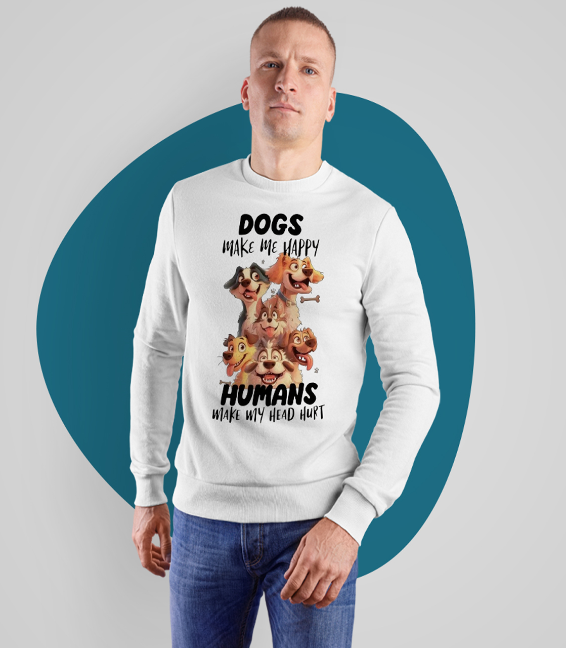 Sweatshirts in weiß
