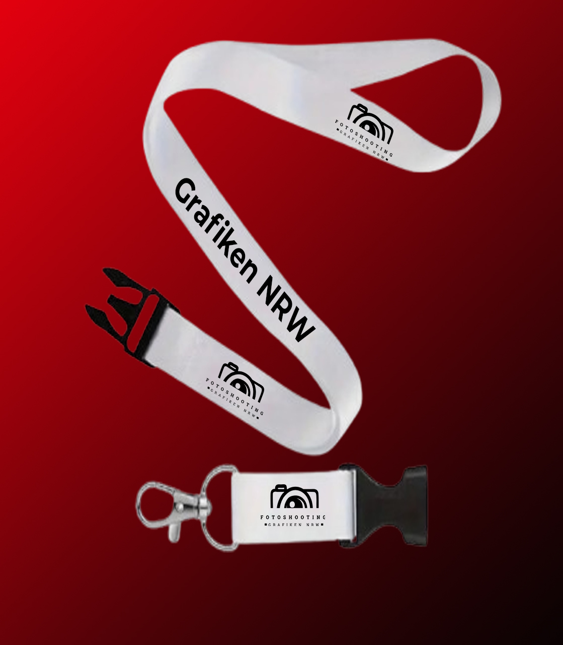 Lanyard - Schlüsselband mit Logo Bedrucken 25 st.